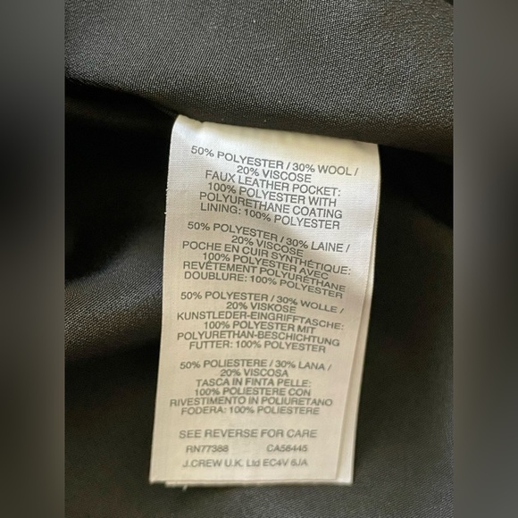 J.Crew sleeveless dress. Faux leather pockets. Dark grey size 8 - Picture 14 of 15